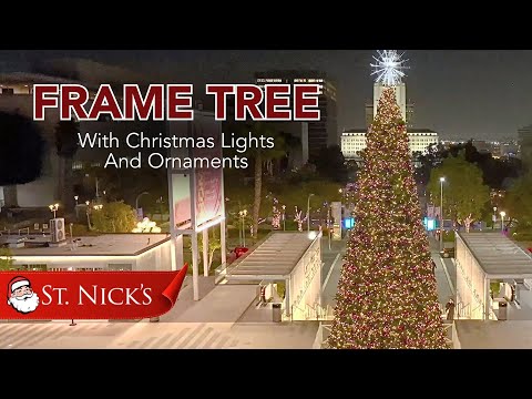 Pre-Decorated Frame Tree with Ornaments-18FT