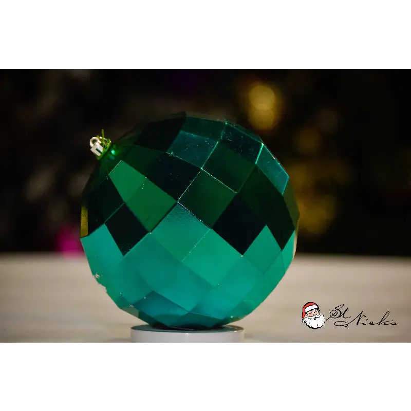 teal-ornament-shiny-diamond-150mm-