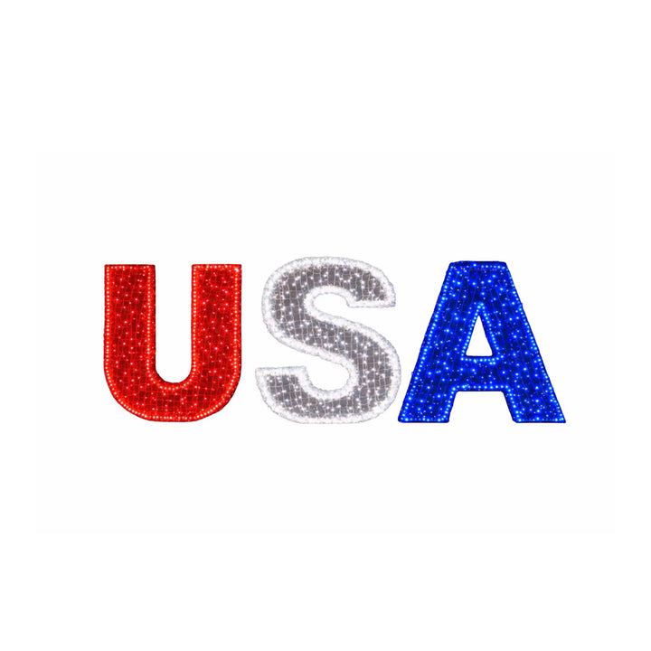 5FT USA Letter Marquee Sign Custom LED Signs Patriotic Displays – St ...