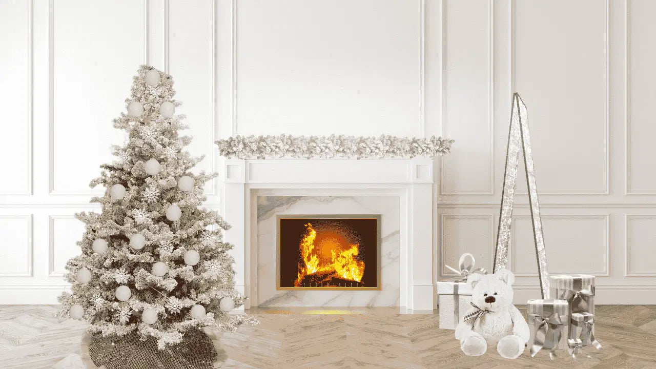 white-christmas-theme-decorations