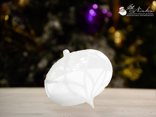 white-shiny-with-glitter-flower-onion-christmas-tree-decor-ornament-150mm-st-nicks-CA