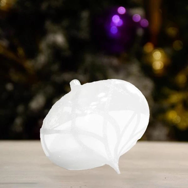 white-shiny-with-glitter-flower-onion-ornament