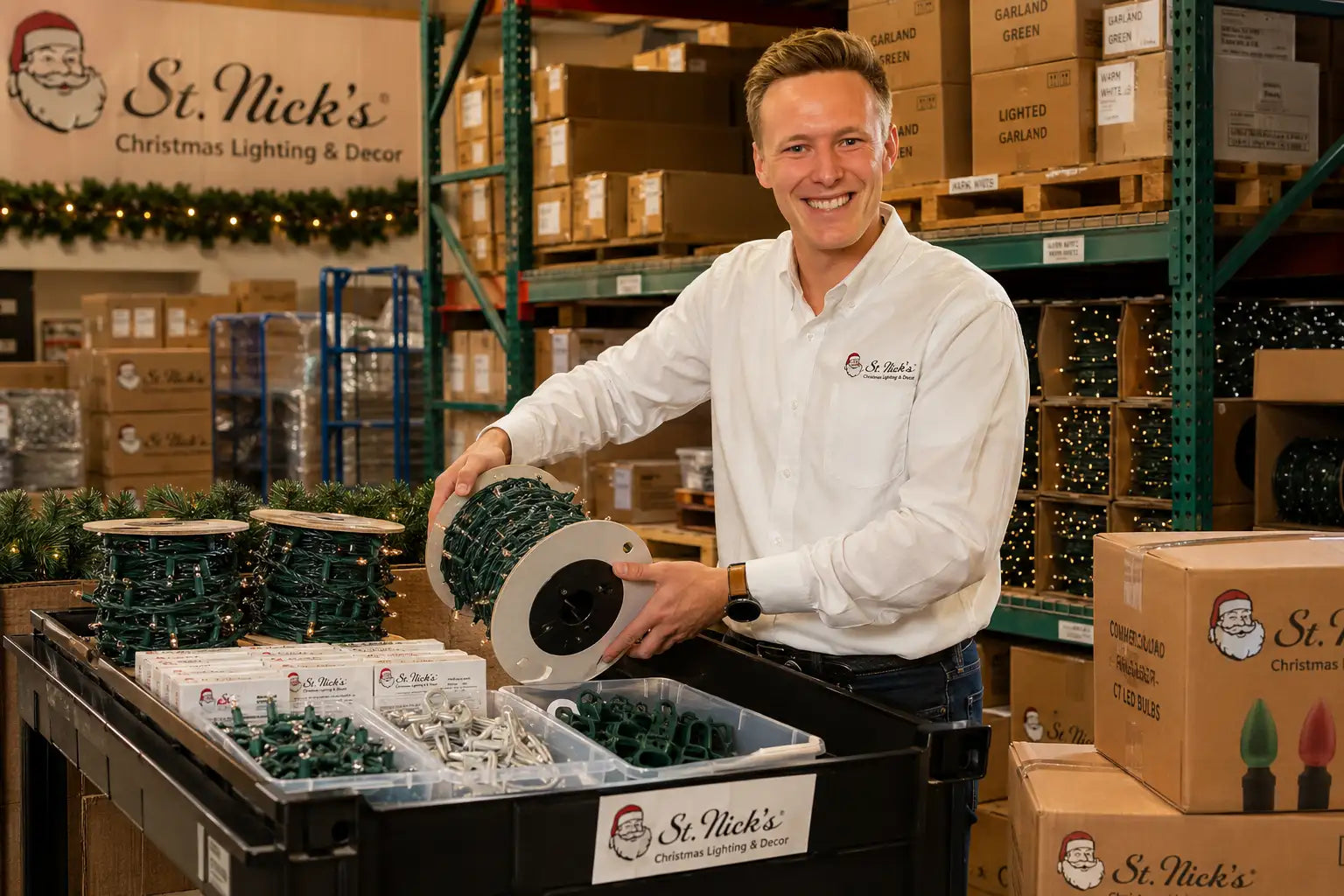 Wholesale Christmas lights and hardware for professional holiday lighting installers